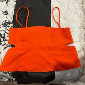 Zara orange tank top